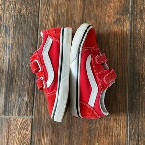 Toddler size 9 red vans